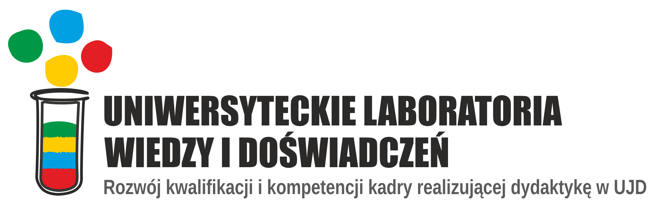 Logo projektu "Uniwersyteckie Laboratoria Wiedzy i Doświadczeń"